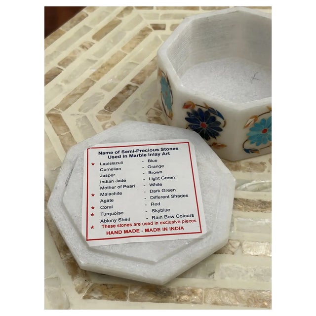 Ooak, Natural Gems, Goddess Isis, Marble Box For Sale In Los Angeles - Image 6 of 9