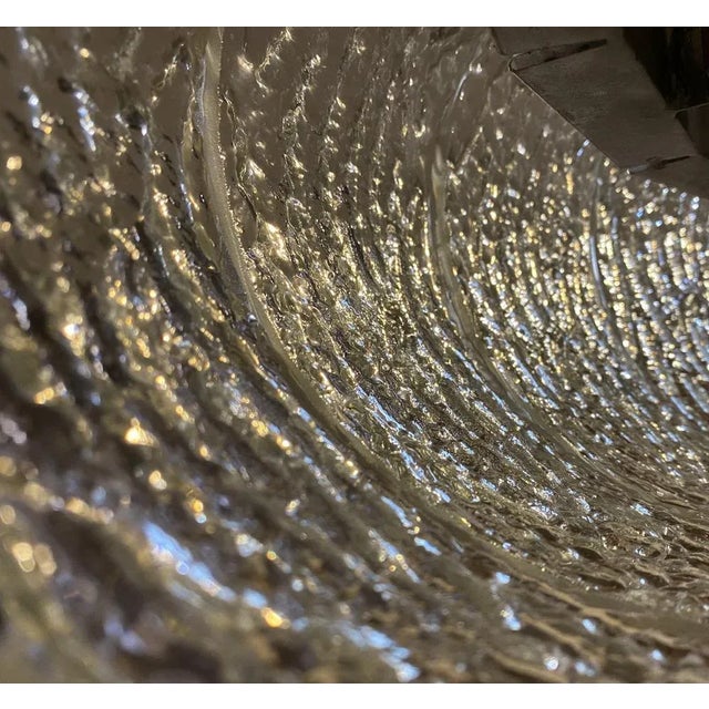 Large Ceiling Flush Mount Lights by Barovier & Toso, Murano, 1940s, Set of 2 For Sale - Image 6 of 13