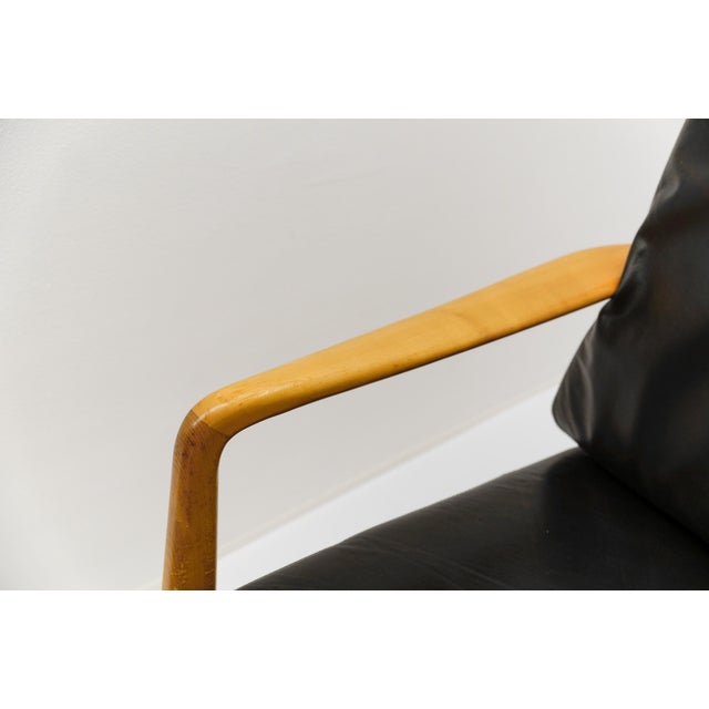 Mid-Century Modern Scandinavian Armchairs and Ottoman, 1960s, Set of 3 For Sale - Image 13 of 14