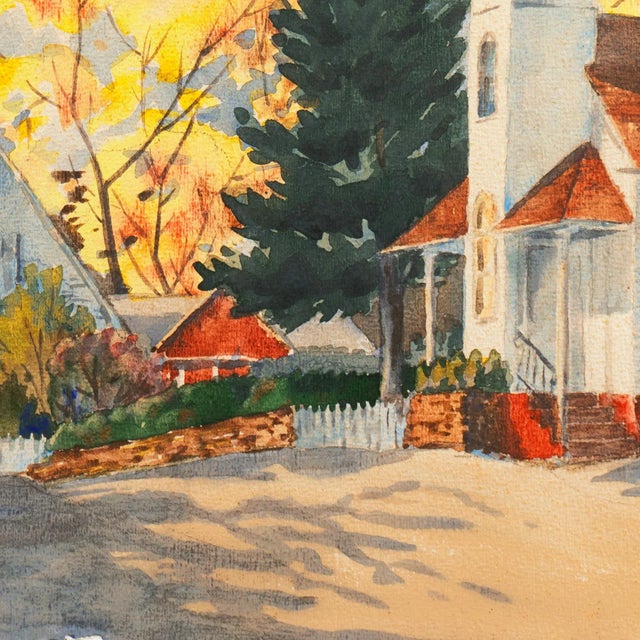 'Fall Landscape' by Dorothy Garrett, Suffolk Woman Artist, London, Paris, Norfolk Art Circle For Sale In Monterey, CA - Image 6 of 8