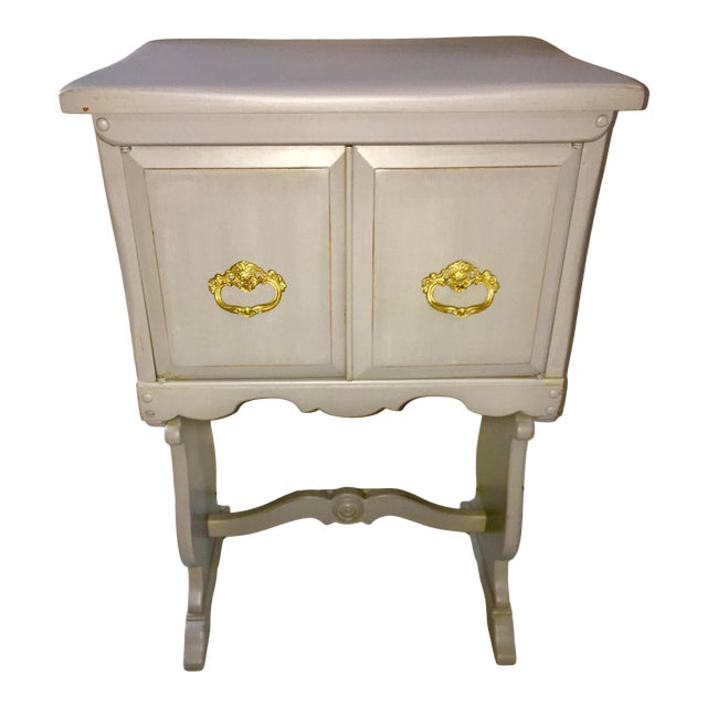 Vintage Art Nouveau Radio Gray Cabinet Tables Chairish