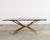 Mid-Century Modern Midcentury Style Brass Base Walnut Writing Table Desk For Sale - Image 3 of 12
