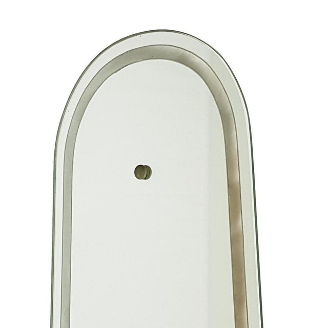 Metal Large Italian Wall Mirrored Sconces with Dark Green Shades, 1950s, Set of 2 For Sale - Image 7 of 14