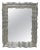 Neoclassical Regency Rectangular Silver Mirror in Hand-Carved Wood, 1970 For Sale