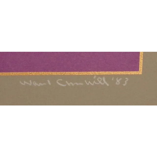 Impressionist Ward Churchill "Dull Knife" Hand Signed Fine Art Serigraph 1983 29/50 For Sale - Image 3 of 6