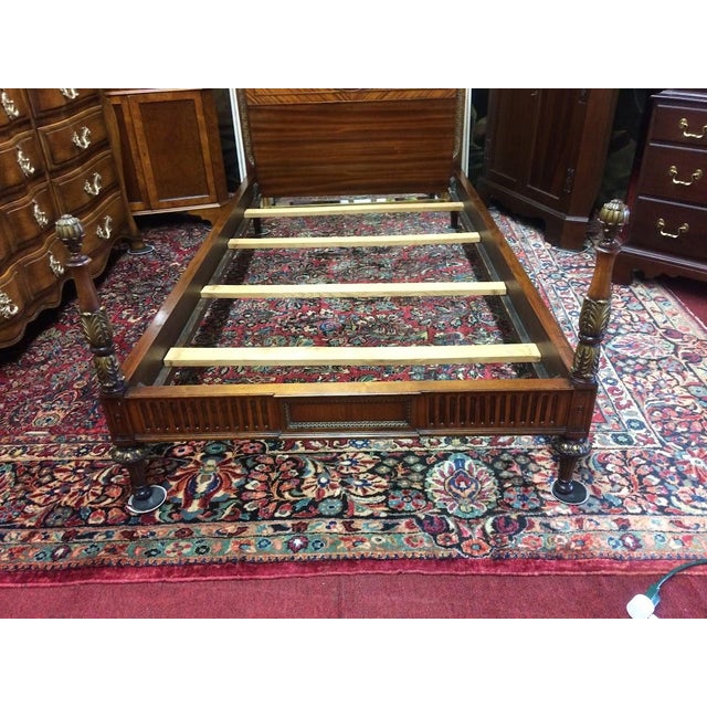 Antique Twin Size Bed, Art Deco Bed For Sale - Image 10 of 15