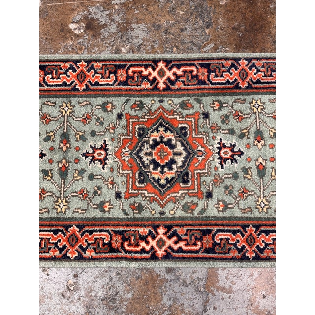 2ft 9in × 8ft 3in Vintage Wool Runner Rug For Sale - Image 9 of 12