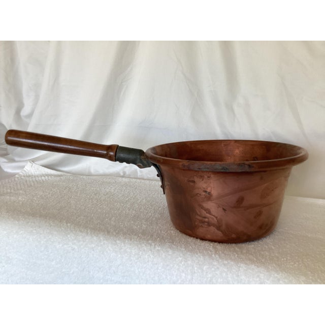 1920s Handmade Italian Copper Polenta Pot For Sale - Image 4 of 8