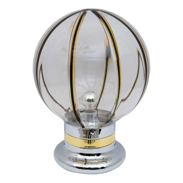 Mid-Century Modern Italian Sugar Toni Table Lamp in Murano Glass, 1970 For Sale