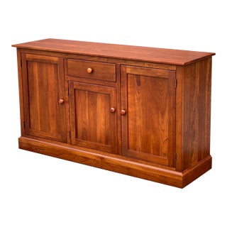 Ethan Allen American Impressions Shaker Style Solid Cherry Buffet 24-6406 Finish #224 For Sale