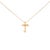 Grace takes a luminous, modern form in this petite cross, its smooth, rounded bars bathed in rich 24‑karat gold vermeil...