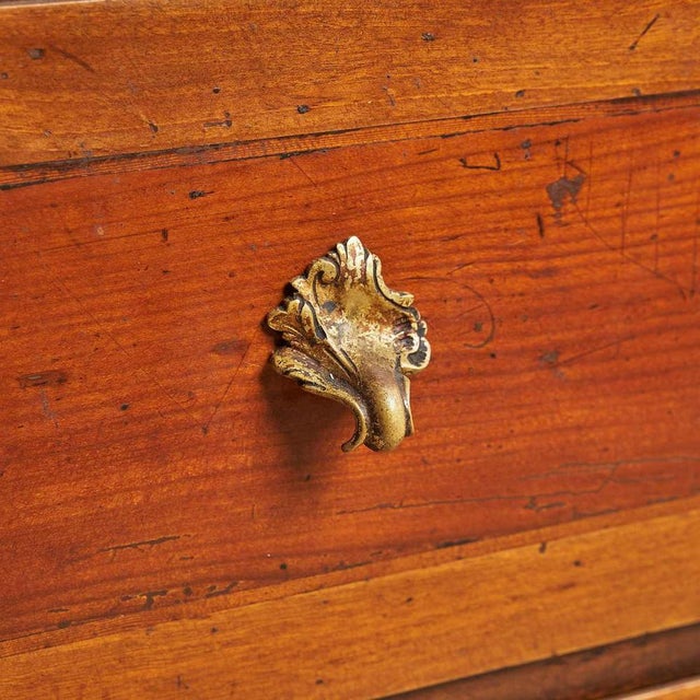 Brown Louis XVI Chest of 2 Drawers in Walnut and Cherry For Sale - Image 8 of 11