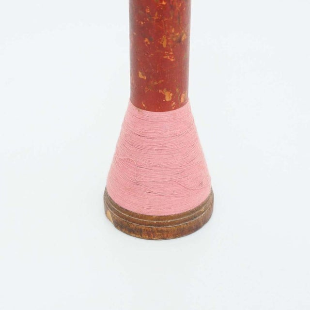 Rustic Wooden Spools of Thread, 1930s, Set of 3 For Sale - Image 10 of 18