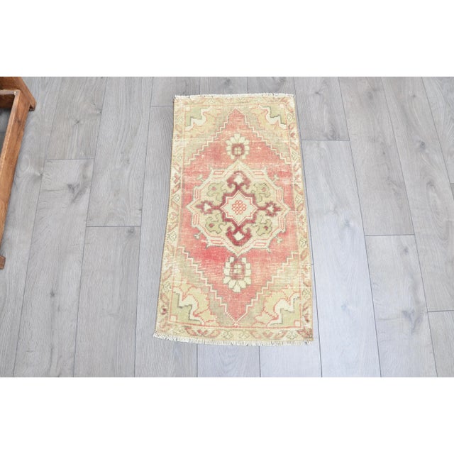 Oushak Vintage Faded Rug For Sale - Image 6 of 6