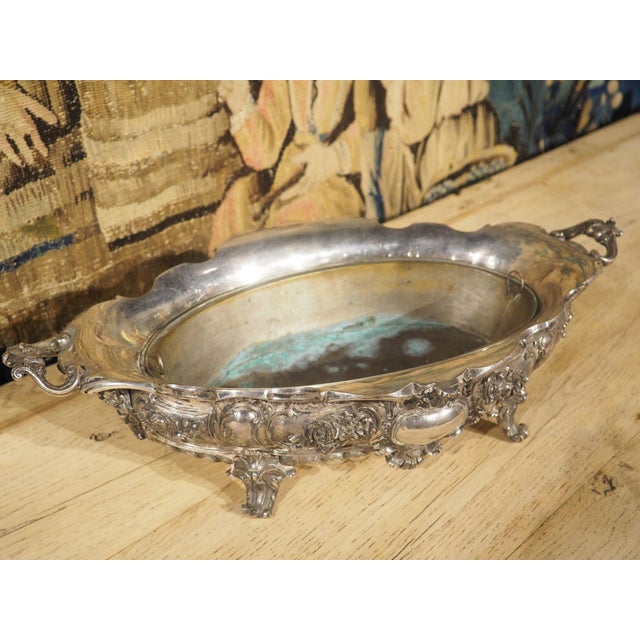 A Late 19th Century Silvered Bronze Jardiniere From France For Sale - Image 11 of 18