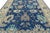 Contemporary Hand-Knotted Wool Modern Oushak Style Area Rug in Indigo Blue For Sale - Image 4 of 12