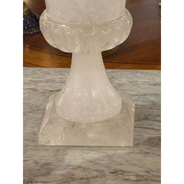 Pair of Polished Rock Crystal Vases For Sale In Dallas - Image 6 of 7