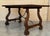 Early 20th Century 20th Dining or Console Table of Walnut with Lyre Legs and Heavy Top, Spain For Sale - Image 5 of 18