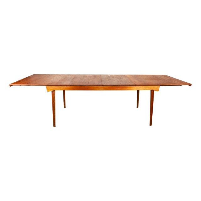 Large Model 542 Extendable Table in Teak by Inger Klingenberg for France & Son, 1960s For Sale