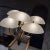 Mid-Century Italian Chandelier Brass Art Glass Florence Italy Luigi Brusotti For Sale - Image 10 of 13