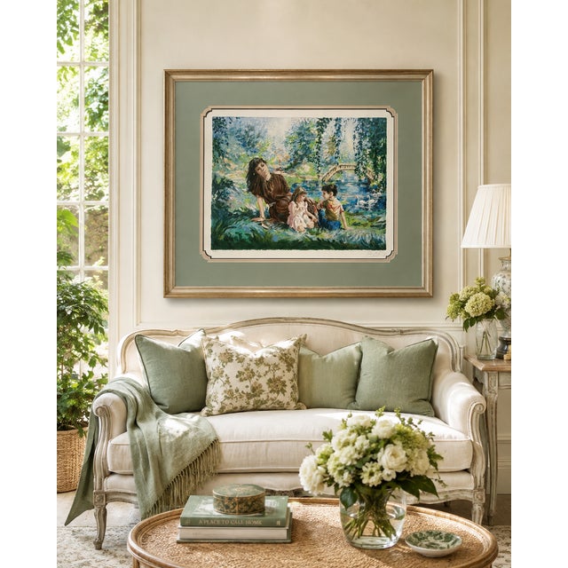 A luminous and beautifully preserved limited-edition serigraph by Eva Holusa Makk (b. 1933), the internationally exhibited...