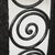 Art Deco Demilune Wrought-Iron Spiral & Noir St Laurent Marble Console Table For Sale - Image 14 of 17