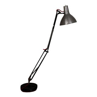 Brutalist Luxo Task Lamp with Extended Reach and Custom Base, 1950s For Sale