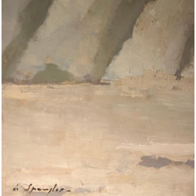 1950s Alexandre De Spengler, Villajoyosa, Spain, Oil on Masonite, 1967 For Sale - Image 5 of 14