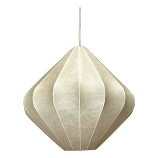 Mid-Century Modern Cocoon Pendant Lamp by Friedel Wauer for Goldkant Leuchten, Germany, 1960s For Sale