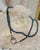 Blue Sparkling Raw Diamond Nugget Beaded Necklace Diamond Clasp For Sale - Image 9 of 11