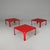 Italian coffee tables Demetrio 45 by Vico Magistretti for Artemide, 1970s Set of three coffee tables model Demetrio 45 in...