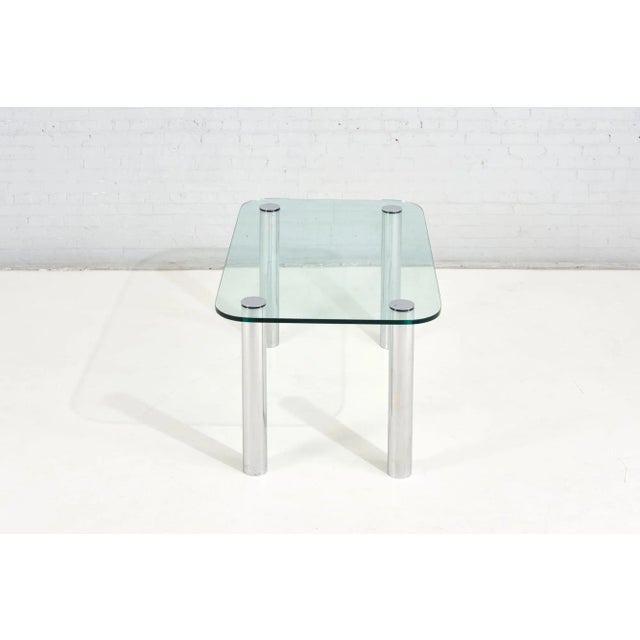 1960s Pace Collection Chrome and Glass Dining Table, 1970 For Sale - Image 5 of 8