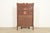 Antique Victorian Carved Oak Curved Glass Bookcase or Display Cabinet by Larkin Co., Circa 1900 For Sale - Image 13 of 15