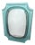 Crystal Mirror with Brass Friezes, 1950s For Sale