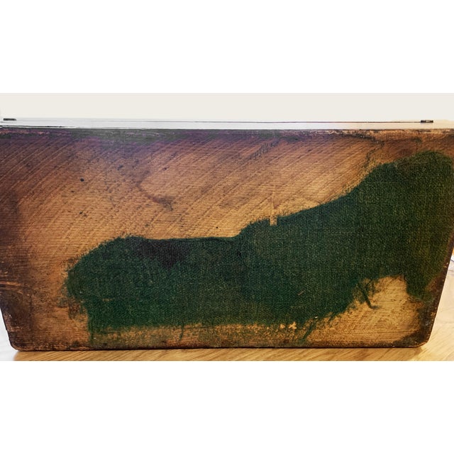 19th Century Victorian Era Portable Walnut Tunbridge Writing Box For Sale - Image 12 of 12