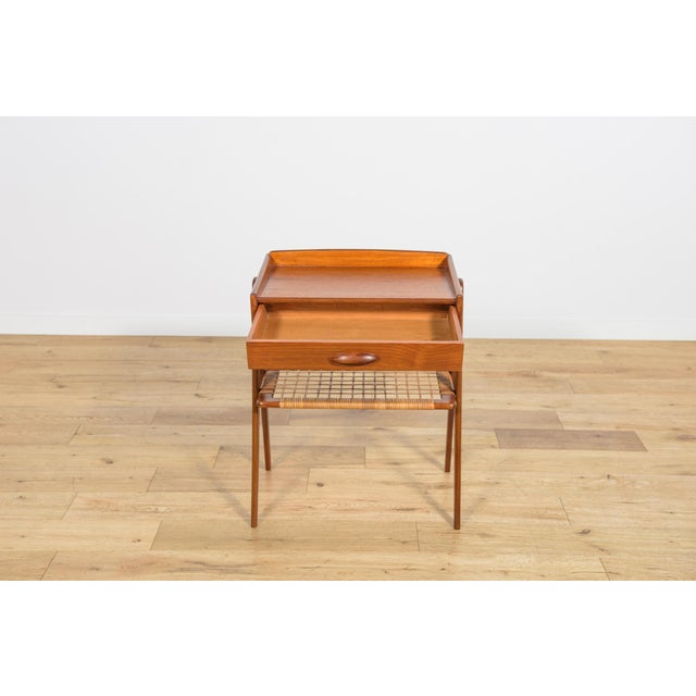 Mid-Century Modern Teak and Rattan Nightstands by Søren Rasmussen, 1960s, Set of 2 For Sale - Image 15 of 18