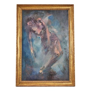 Bruno Fantini, Modern Composition, Oil on Canvas For Sale