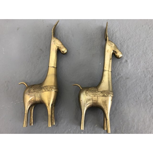 Large Brass Donkey Statues, 1950s, Set of 2 For Sale - Image 15 of 15