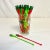 Mid-Century Modern Cinco De Mayo - Mid-Century Boho Chic Mexican Jalapeño Swizzle Sticks in Pepper Glass Holder - Set of 30 For Sale - Image 3 of 6