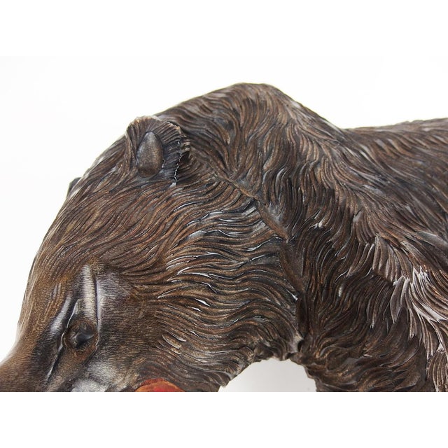 Carved Wooden Ainu Bear, 1960s For Sale - Image 10 of 17