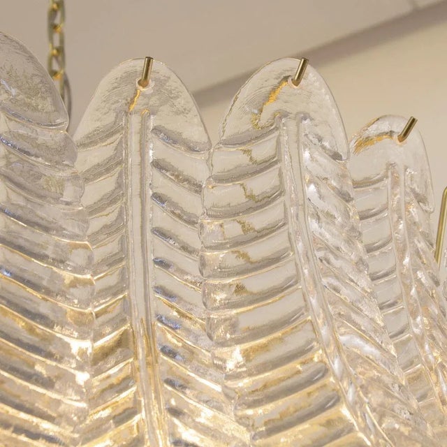 Large Murano Glass Crystal Color Suspension Chandelier, Italy, 1990s For Sale - Image 9 of 12