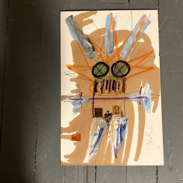 2010s Contemporary Original Wayne Cunningham Abstract Collage/Painting Signed For Sale - Image 5 of 5