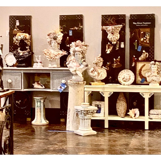 Shell Bust, “May River Venus” by Artist Fancy, May River Neptune, Signed For Sale - Image 12 of 12