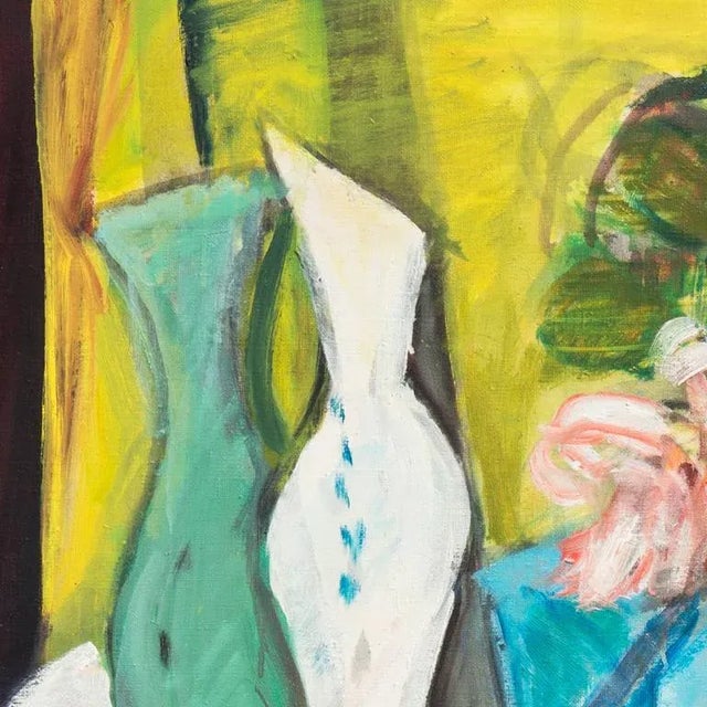 Textile 'Flowers and Lemons' by Karl Larsen, Paris Salon D'Automne, Danish Avant-Garde 'The Four', Oslo, Benezit For Sale - Image 7 of 9