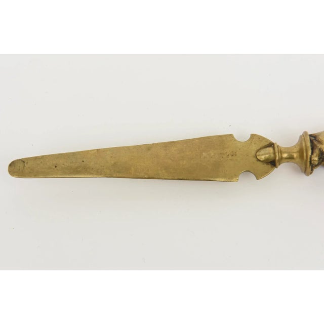 Vintage Brass Dachslund Letter Opener For Sale - Image 9 of 9