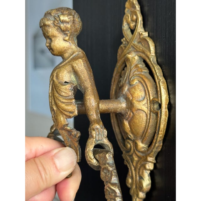 This vintage solid brass door handle is a show case piece with an elegant design that will make the look of your door or...