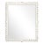 Fleur Home Garden District Coquette Rectangle Mirror in Swiss Coffee, 36x48 For Sale
