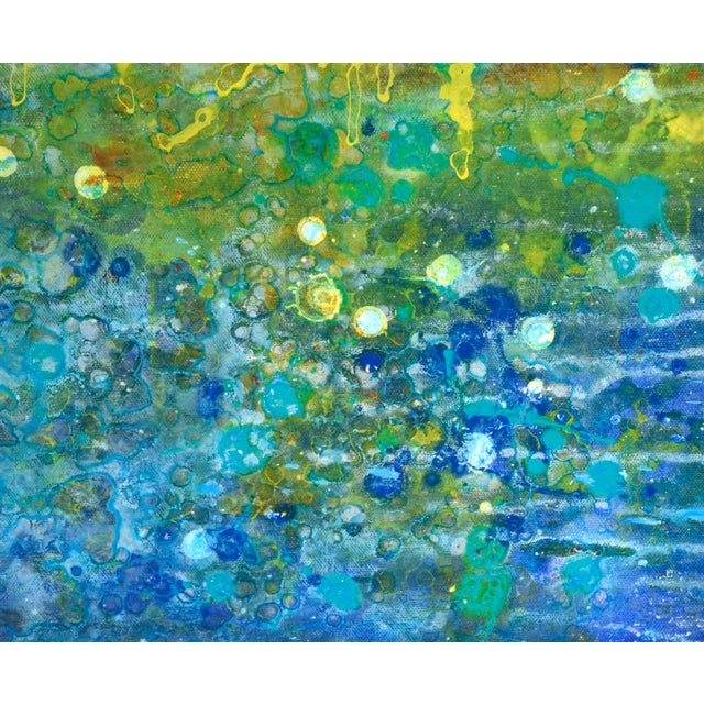 Fire and Water - Abstract Expressionist Composition in Acrylic on Canvas by Charles David Francis For Sale - Image 4 of 8