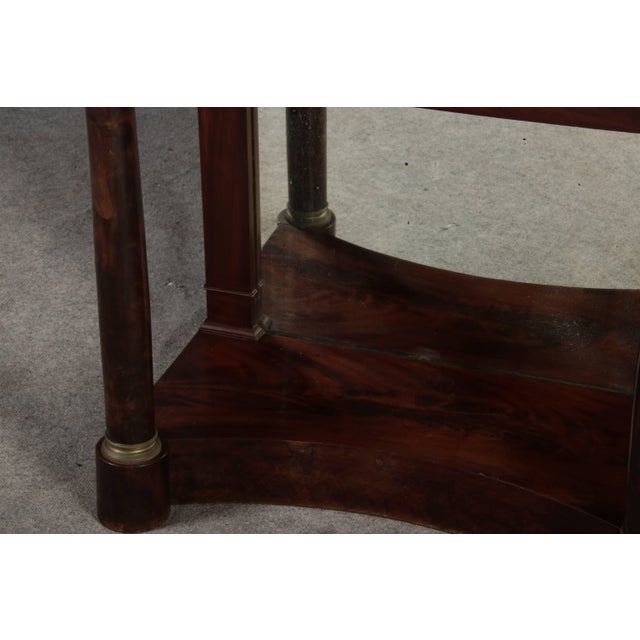 Antique Empire Wall Console in Mahogany, 1810 For Sale - Image 12 of 18