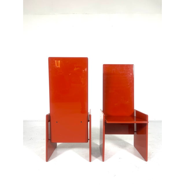 Postmodern Kazuki Chairs by Kazuhide Takahama for Gavina, 1970s For Sale - Image 3 of 8